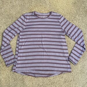 striped long sleeve t